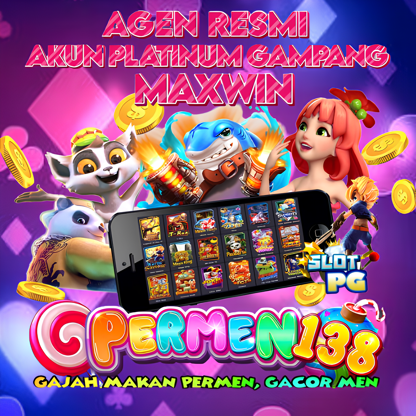 PERMEN138🍭AGEN RESMI | AKUN PLATINUM GAMPANG MAXWIN !!